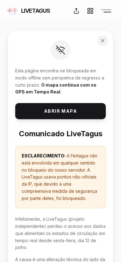 LiveTagus mobile view